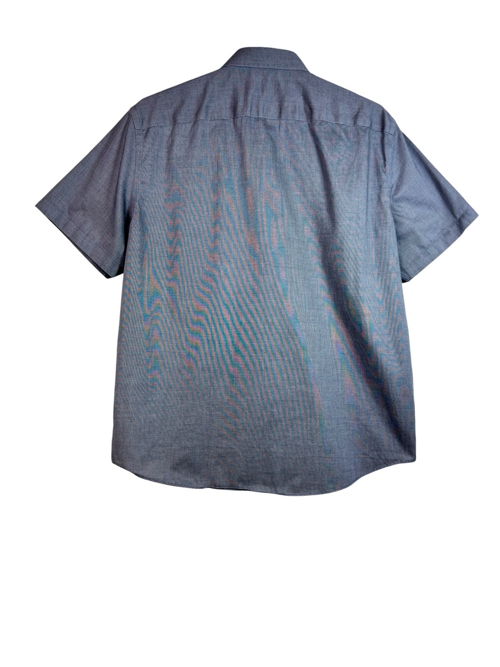 Untuckit Mens Petrus Blue Short Sleeve Button Down Shirt Size XL Wrinkle Free - Picture 2 of 9
